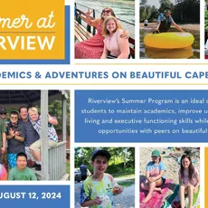 Summer at Riverview offers programs for three different age groups: Middle School, ages 11-15; High School, ages 14-19; and the Transition Program, GROW (Getting Ready for the Outside World) which serves ages 17-21.⁠
⁠
Whether opting for summer only or an introduction to the school year, the Middle and High School Summer Program is designed to maintain academics, build independent living skills, executive function skills, and provide social opportunities with peers. ⁠
⁠
During the summer, the Transition Program (GROW) is designed to teach vocational, independent living, and social skills while reinforcing academics. GROW students must be enrolled for the following school year in order to participate in the Summer Program.⁠
⁠
For more information and to see if your child fits the Riverview student profile visit sharkpley.com/admissions or contact the admissions office at admissions@sharkpley.com or by calling 508-888-0489 x206